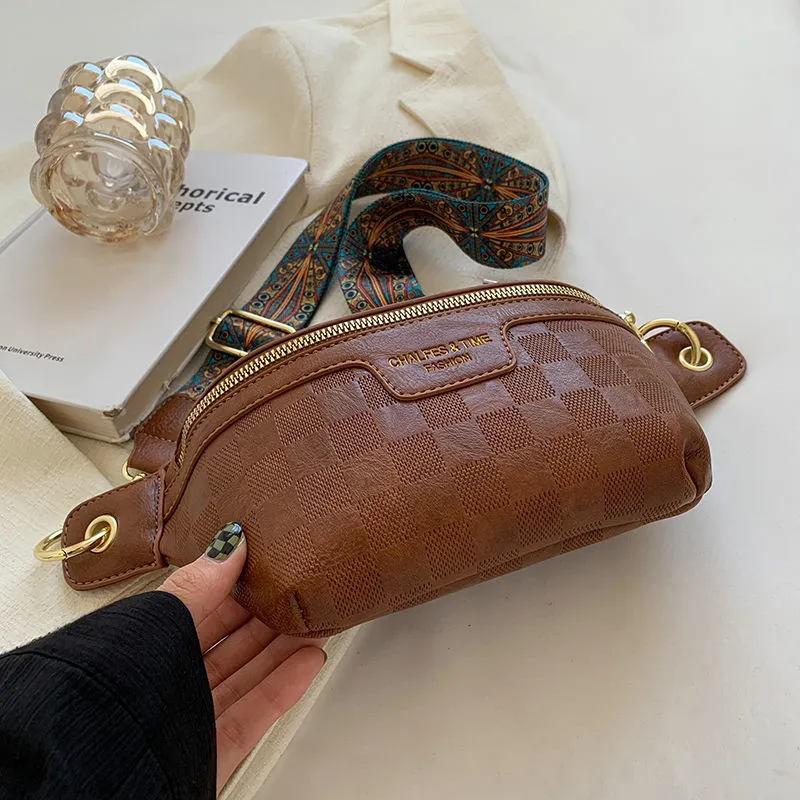 Retro Small Crossbody Bag 2025 Fashionable PU Mini Bag for Women - 5