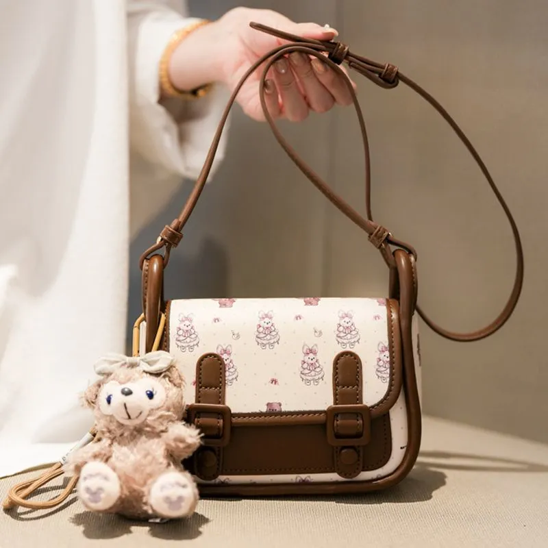 Saddle Bag for Women 2025 Floral Print Crossbody Shoulder Handbag - 2