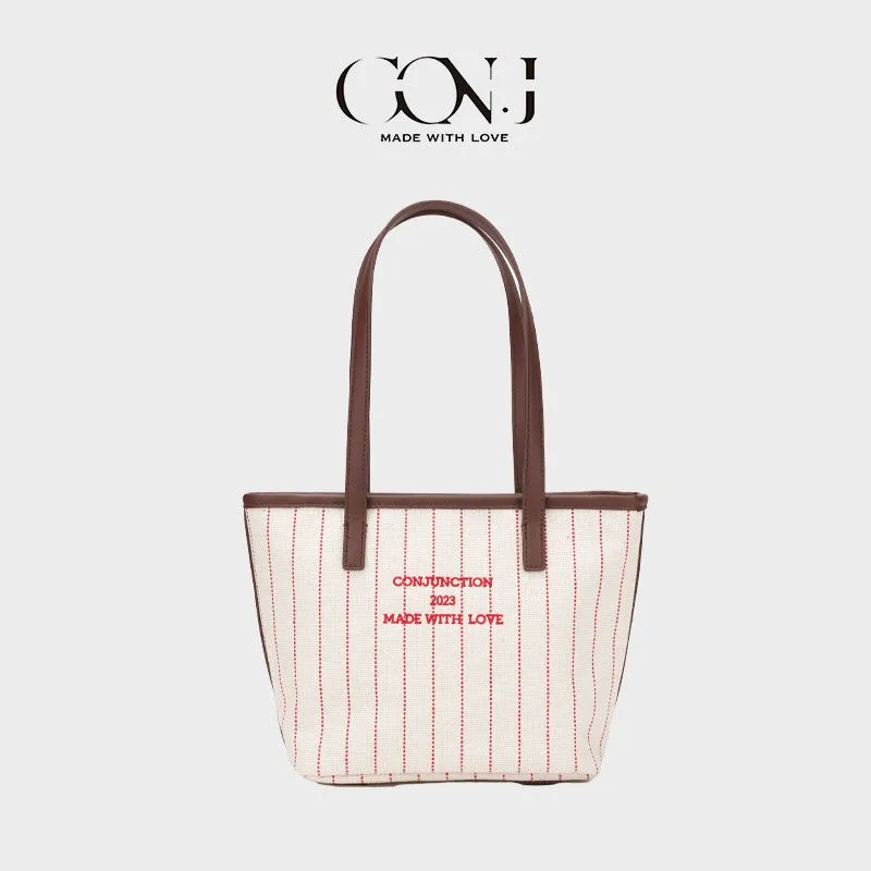 Ins Tote Bag, Canvas Shoulder Bag for Women, Fashionable & Chic Commuter Bag - 2