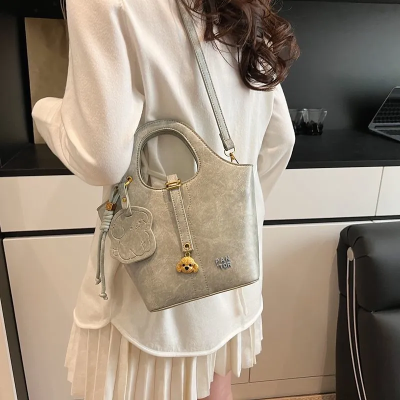 Bread Dog Tote Bag Women Handbag Shoulder Bucket Bag - 1