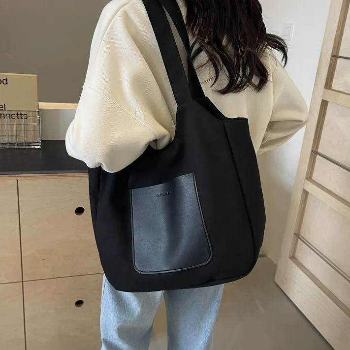 Canvas Tote Bag Women 2024 Summer Casual Shoulder Bag Large Capacity - 3