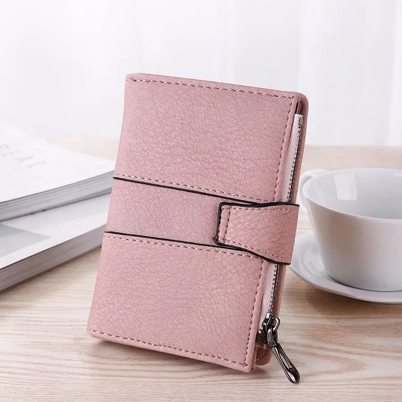 Women's Short Wallet, Zipper Coin Purse, Multifunctional Card Holder - 5