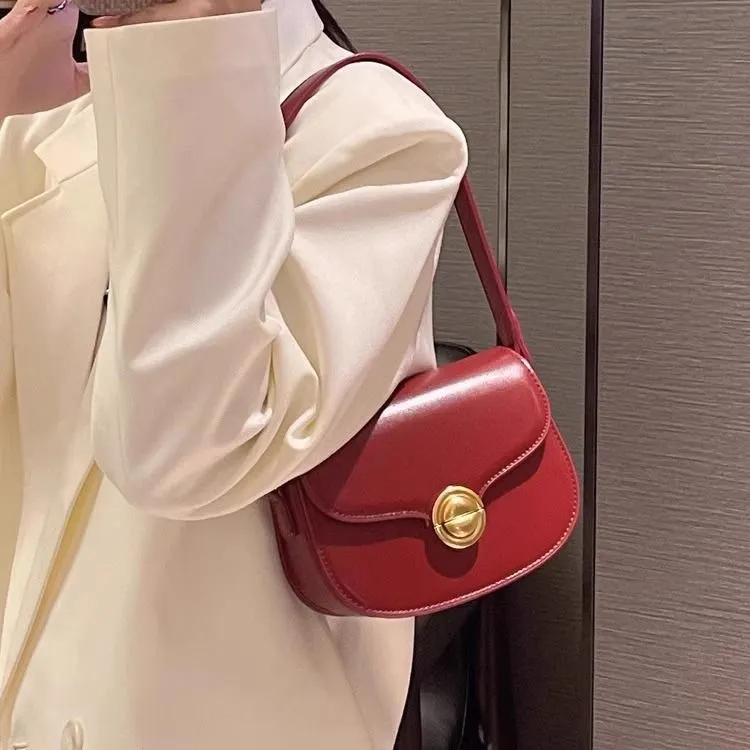 Vintage Saddle Bag for Women 2024 Fashion Crossbody Shoulder Purse - 2