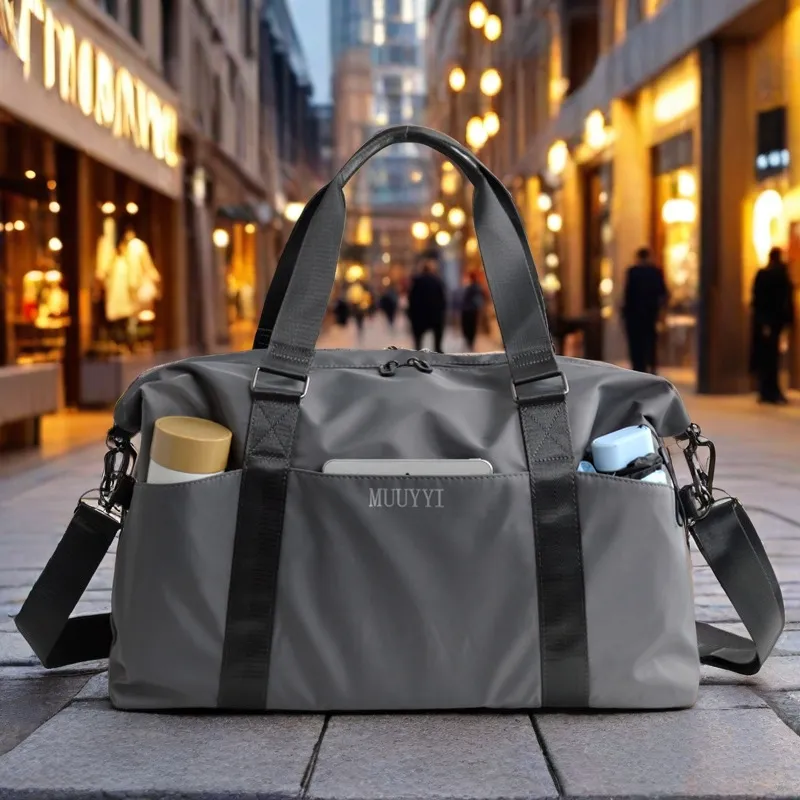 Men's Large Capacity Sports Gym Bag, Durable Shoulder Tote for Travel - 4