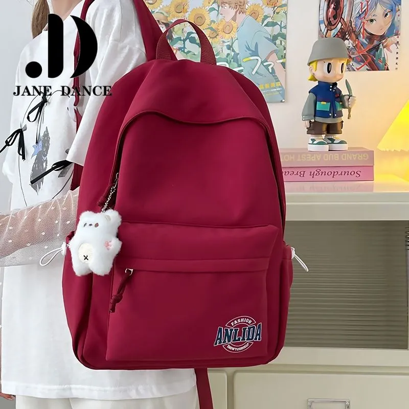 Simple Japanese Backpack for College Girls, Lightweight Daypack for High School - 1