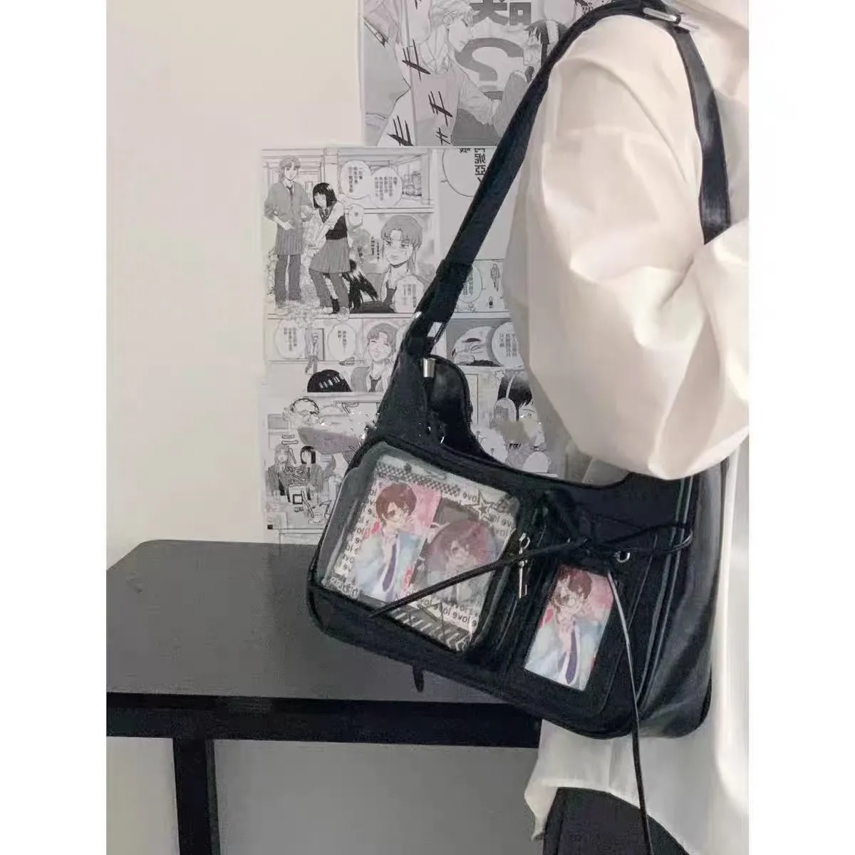 Small Food Capacity Shoulder Bag, Cute Tote Bag with Niche Design - 4