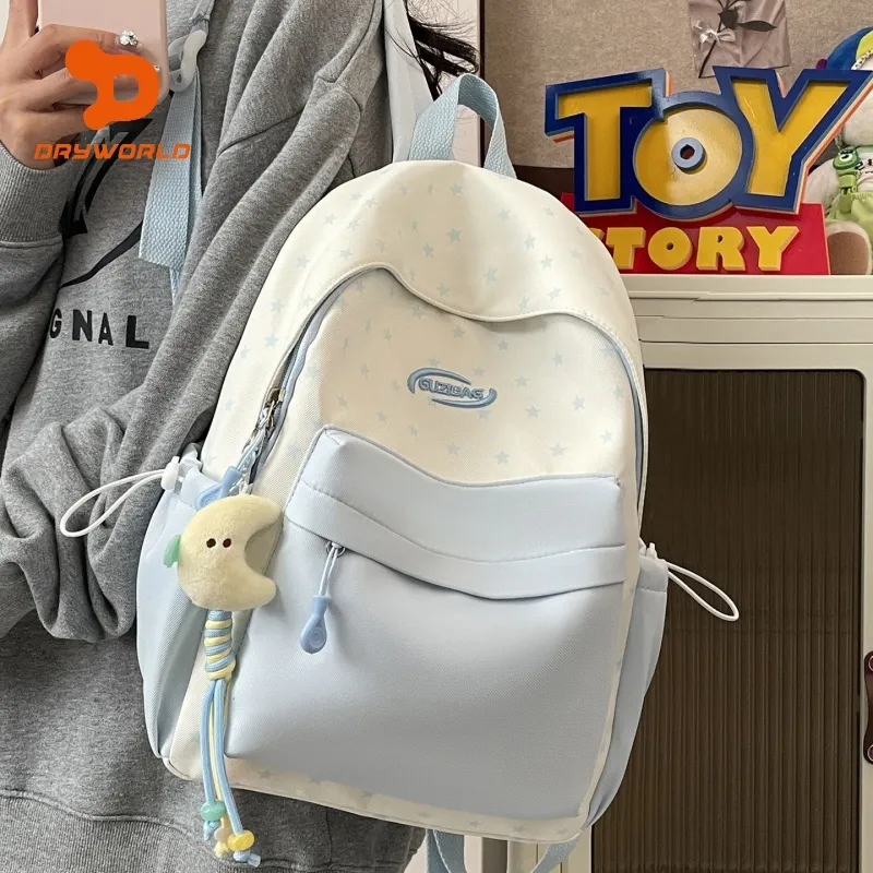 Cute Korean Backpack for Girls Large Capacity Lightweight School Bag - 2