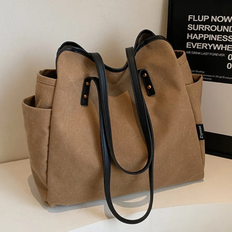 Canvas Tote Bag for Women Large Capacity Shoulder Bag - 1