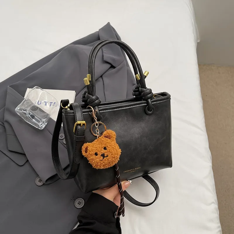 Bucket Bag Women 2025 Fashion Shoulder Bag Minimalist PU Leather Tote - 1
