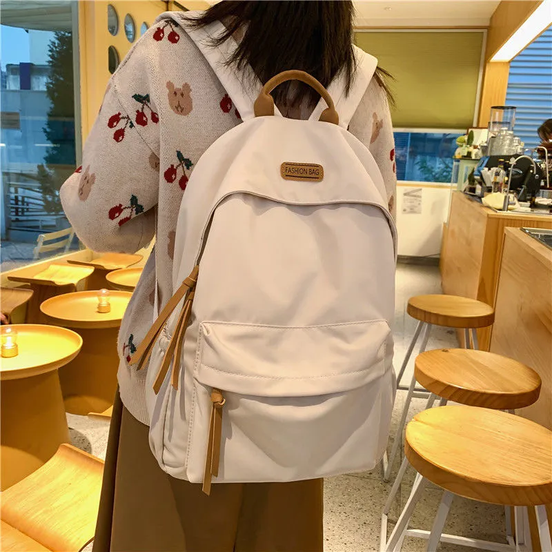 Stylish Korean Backpack for Women Large Capacity Water Resistant School Bag - 2