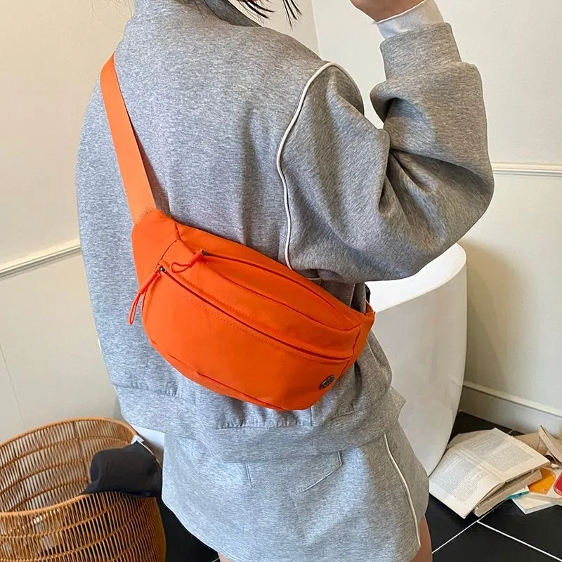 Canvas Shoulder Bag Women 2025 New Outdoor Waist Pack Tote Bag - 5