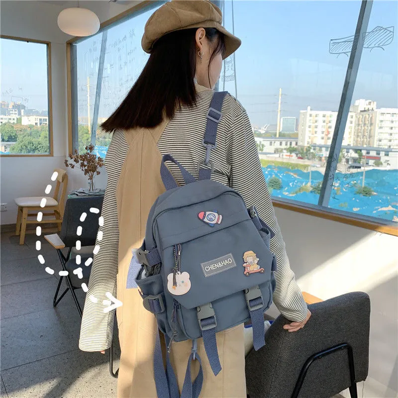 Mini Backpack for Women, Cute Ins Style Shoulder Crossbody Bag, Multi-functional Small Backpack - 3