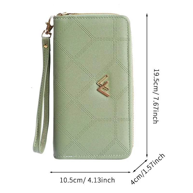 Long Wallets for Women, Slim Card Holder Phone Purse with Large Capacity - 2