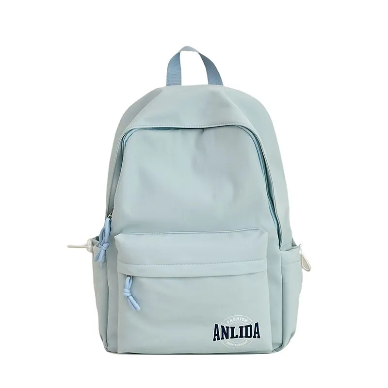 Solid Color Backpack for Women, Lightweight Daypack for School, College, Ins Style - 1