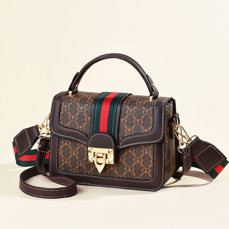 Small Crossbody Bag 2024, Fashion Shoulder Bag for Women, Retro Wide Strap Handbag - 3
