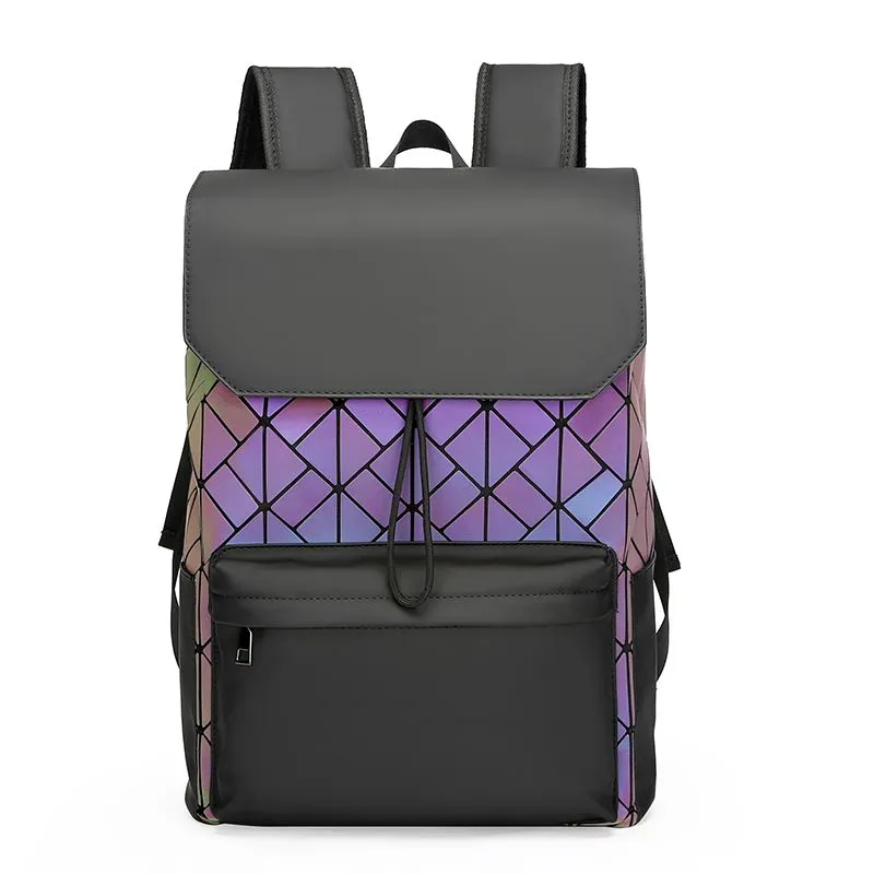 Quilted Backpack for Men, Large Capacity Laptop Bag for Work & Travel - 2