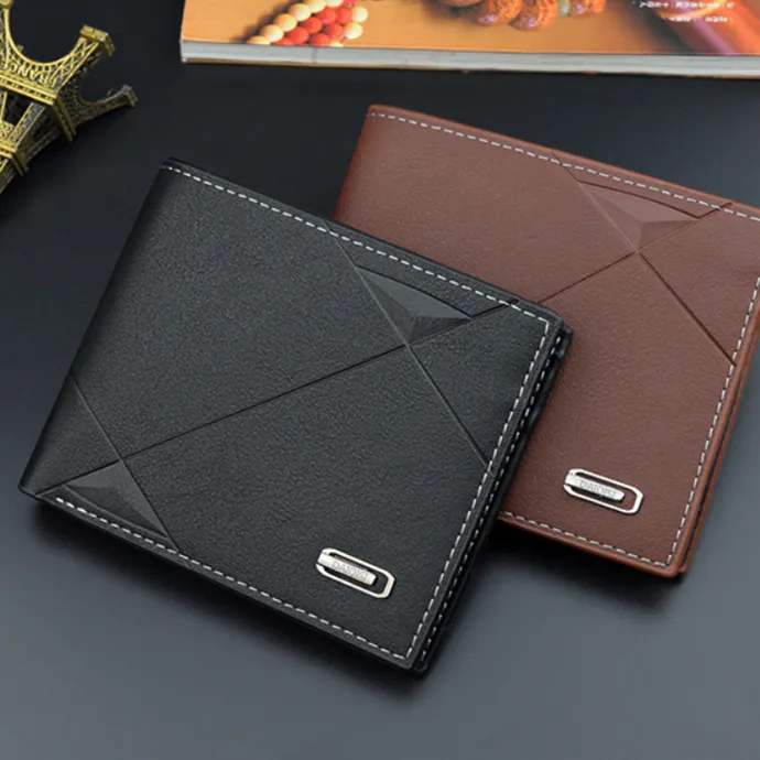Men's Zip Wallet Multi-Card Short Leather PU Fashion - 2