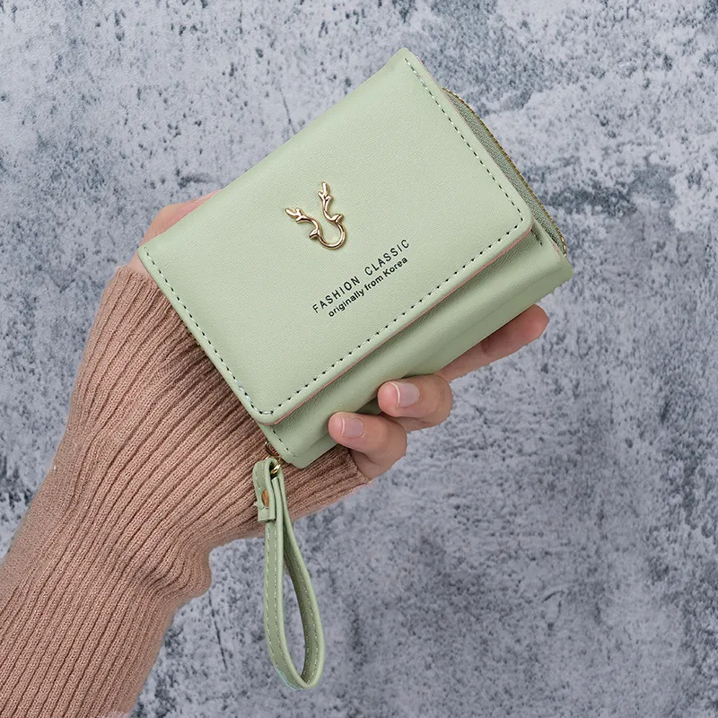 Women's PU Leather Zip Around Wallet with Card Slots & Coin Pocket - 4