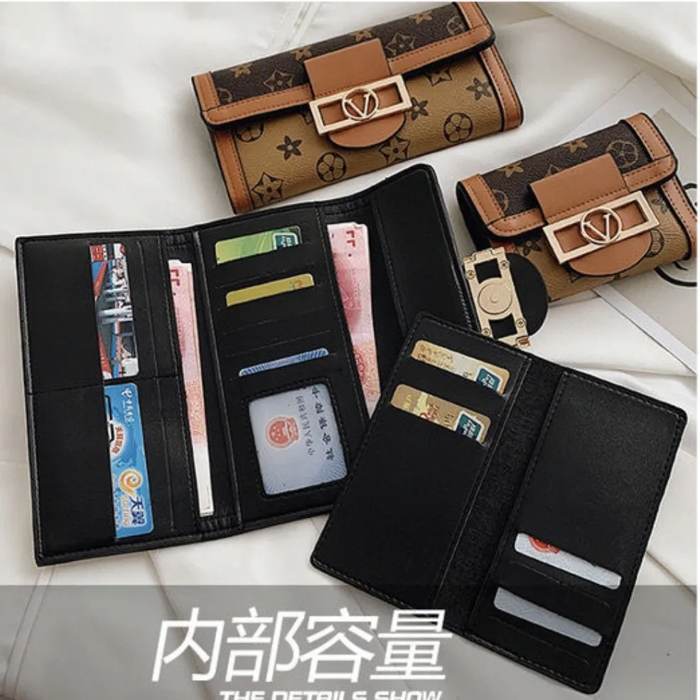 Women's Short Wallet 2022 Retro Tri-Fold Multi Card Holder Coin Purse - 5