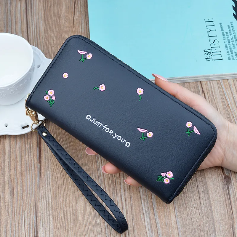 2025 Women's Long Zip Wallet Large Capacity Soft Leather Phone Purse - 1