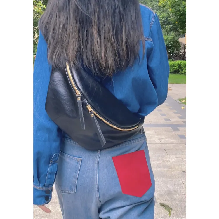 Retro Crescent Bag Leather Crossbody Sling Bag for Women 2025 - 1