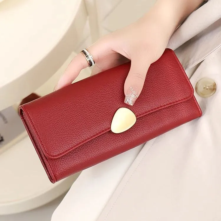 Long Wallet for Women, Soft PU Leather, Slim Cardholder Phone Case Purse - 4