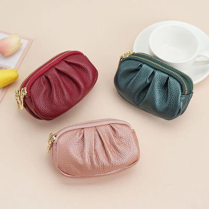 Soft Leather Women's Wallet Large Capacity Zipper Coin Purse Card Holder - 3
