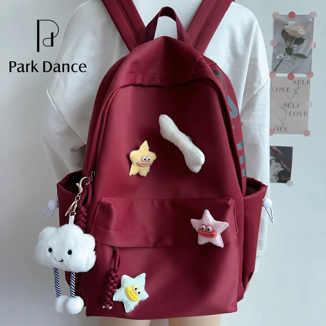 Women's Backpack Large Capacity Cute Rucksack for High School Students - 1