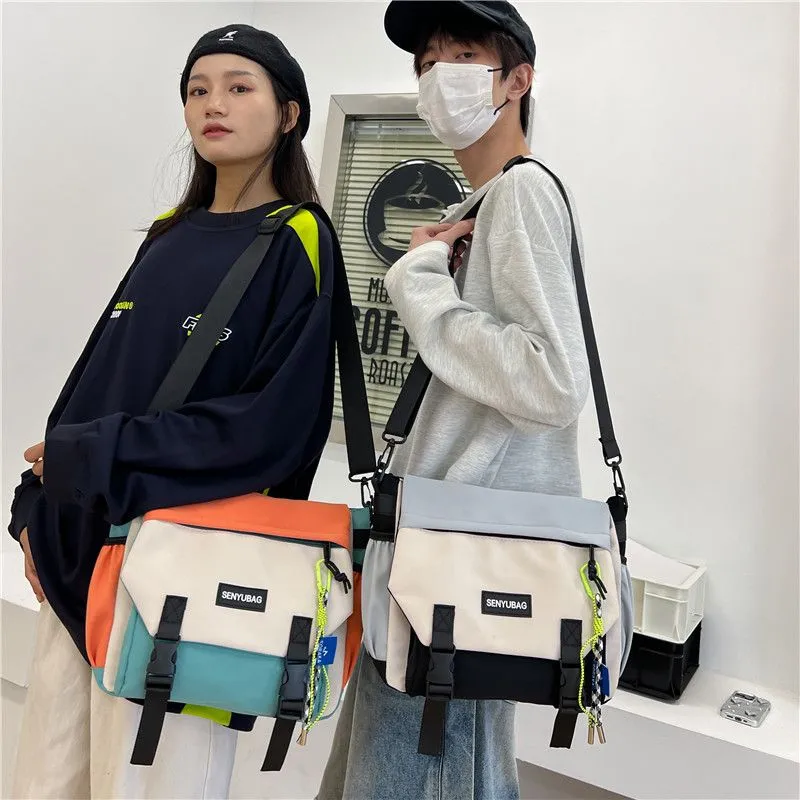 Large Capacity Flap Crossbody Bag Casual Workwear Messenger Backpack - 1