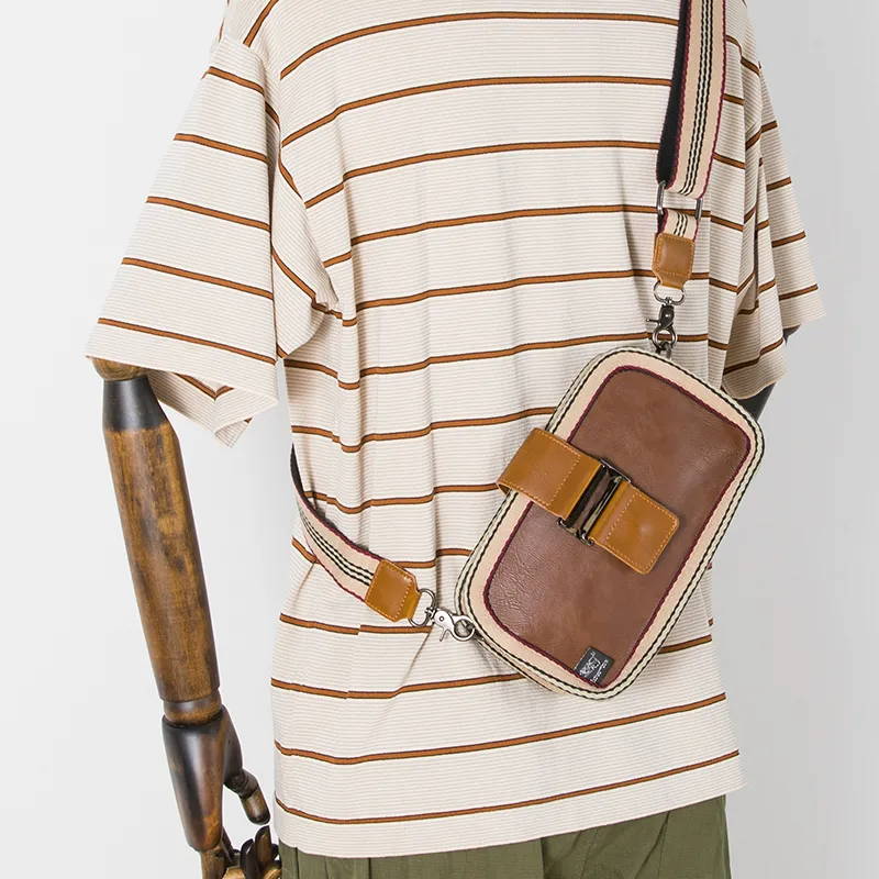 Japanese Retro Crossbody Bag with Zipper, Small Square Casual Unisex Phone Bag - 2