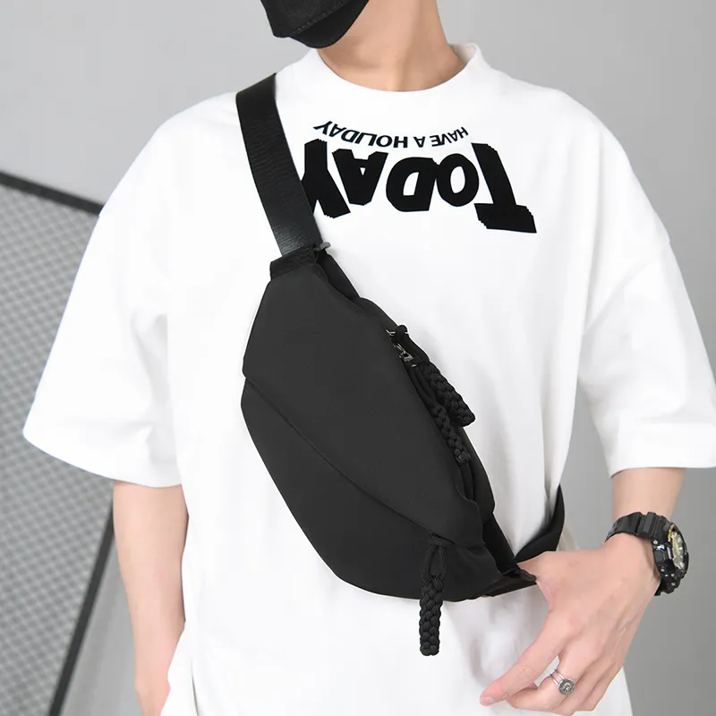 Crossbody Bag Large Capacity Unisex Sport Shoulder Bag Waist Pack - 2
