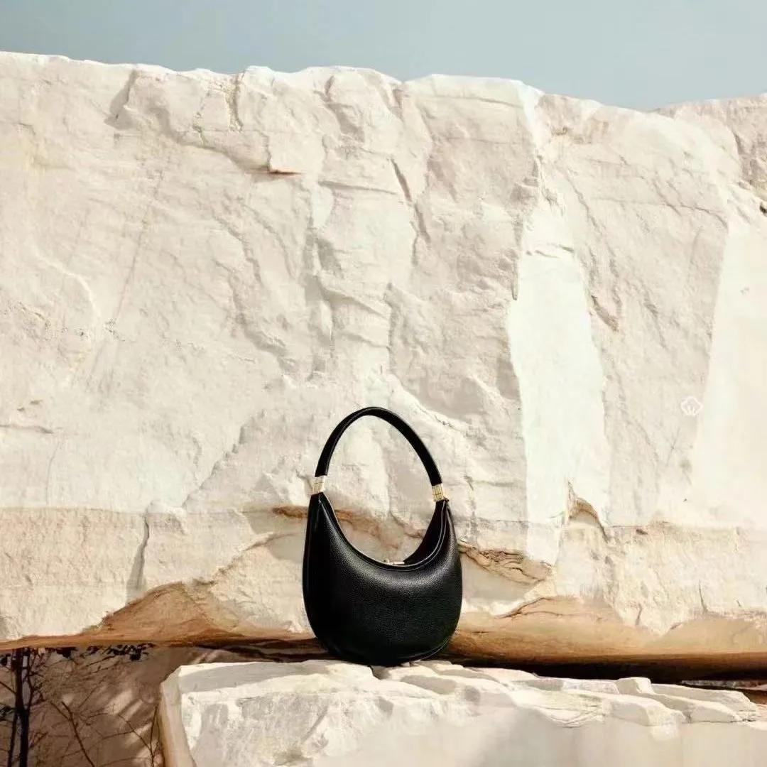 Moon Bag Magnetic Closure Shoulder Bag - Elegant & Minimalist Design - 2