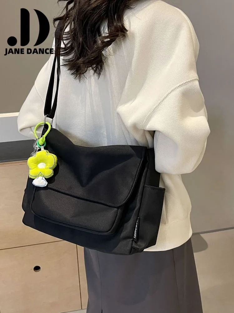 Canvas Shoulder Bag for Women 2025 New Casual Crossbody Bag for School & Commute - 4
