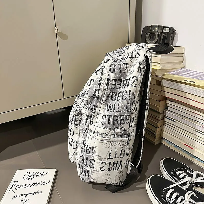 Graffiti Backpack for Boys Large Capacity Stylish School Bag for Teens - 4