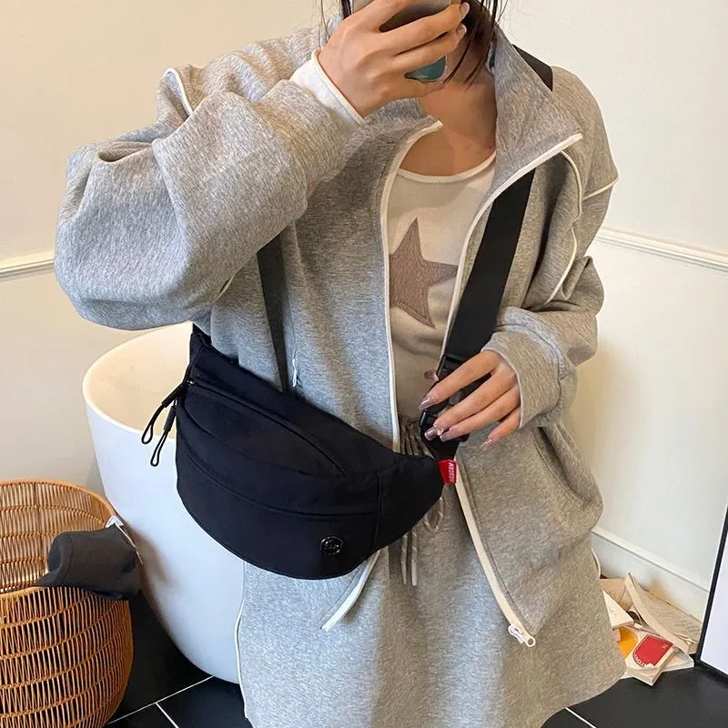 Canvas Shoulder Bag Women 2025 New Outdoor Waist Pack Tote Bag - 3