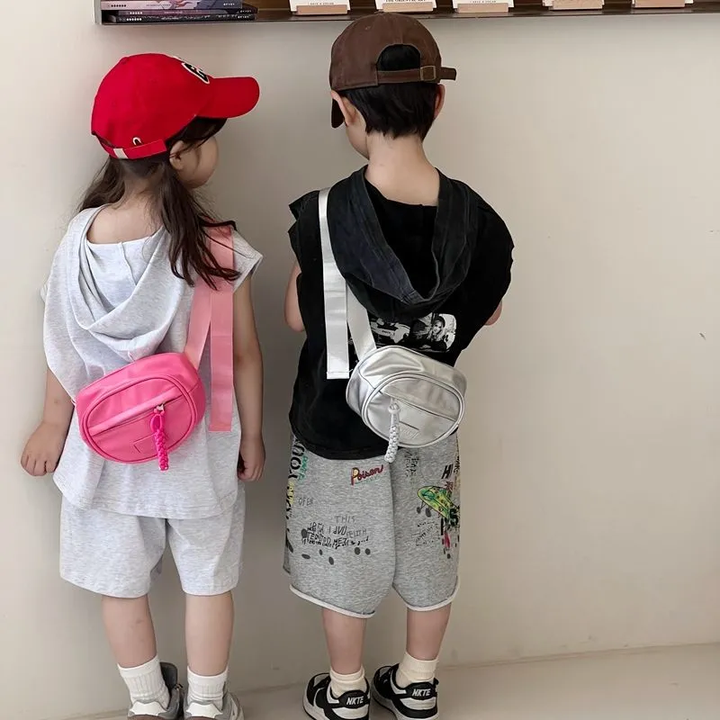 Kids Waist Bag for Outdoor, Unisex Crossbody Sling Purse with Zipper Closure - 1