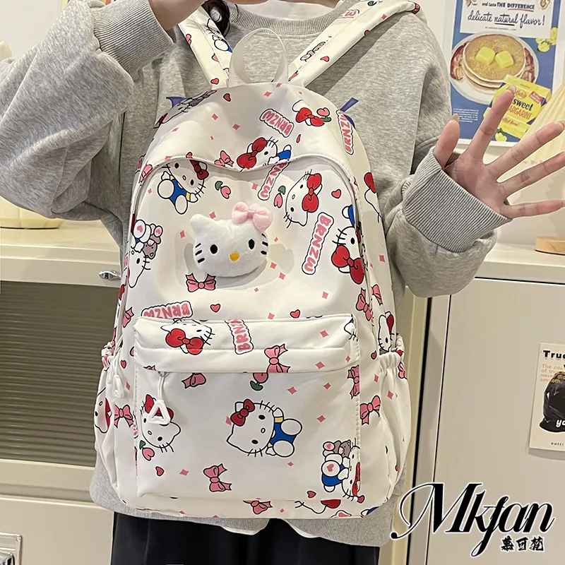 Cute Sanrio Backpack Lightweight Breathable Large Capacity School Bag - 2