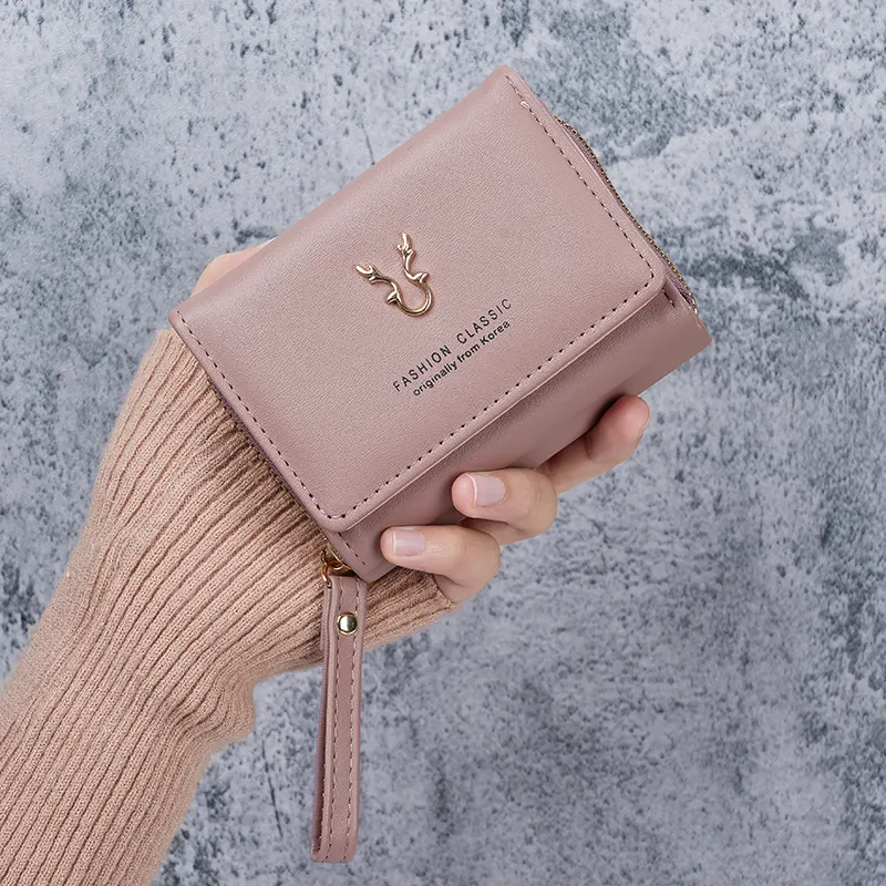 Women's PU Leather Zip Around Wallet with Card Slots & Coin Pocket - 5