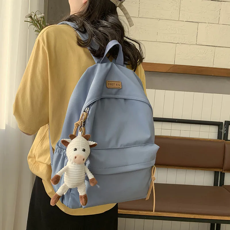 Waterproof Backpack for Women School College Canvas Rucksack Fashion - 2