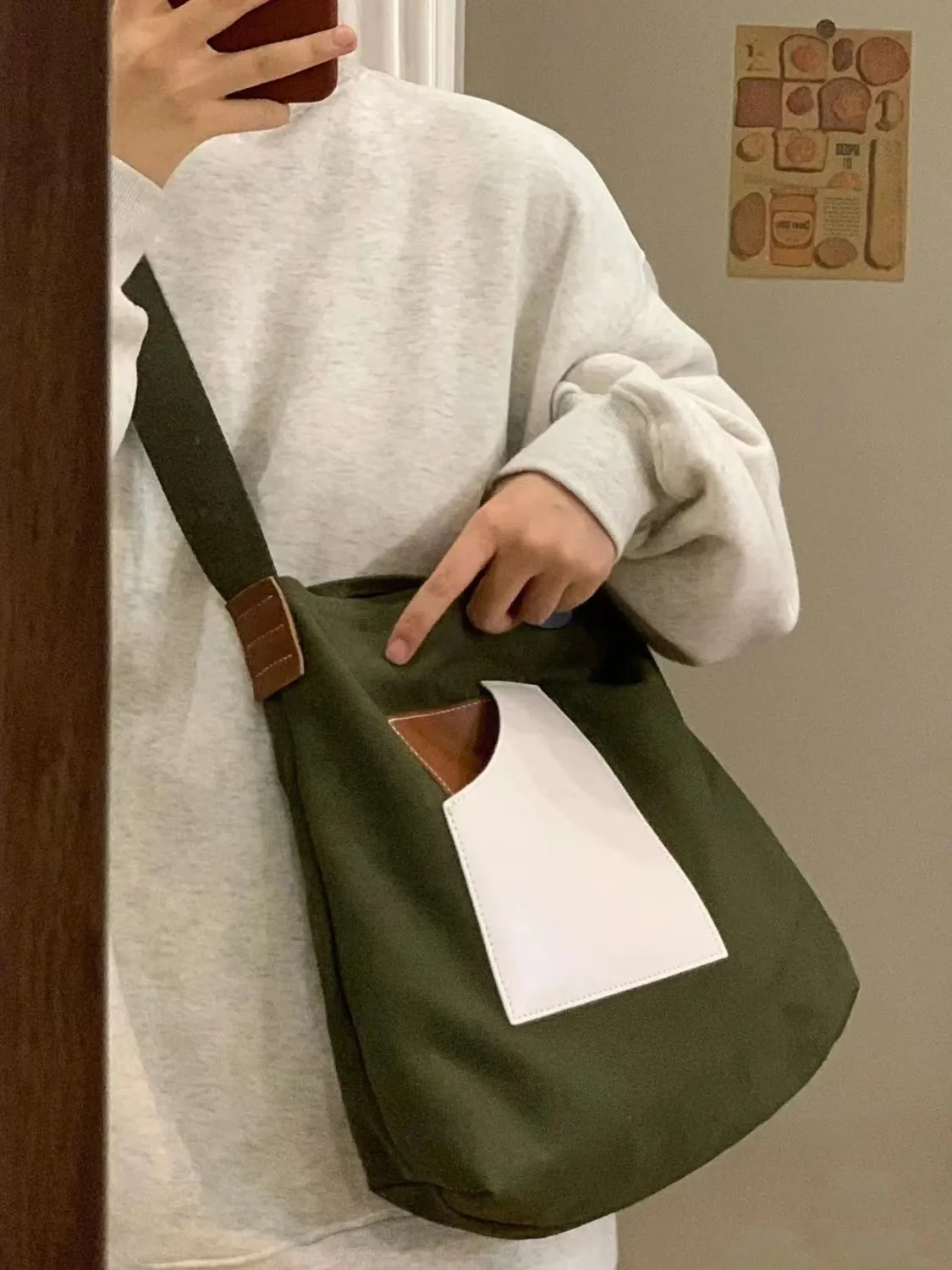 Canvas Tote Bag 2022 New Fashion Durable Shoulder Bag Large Capacity - 3