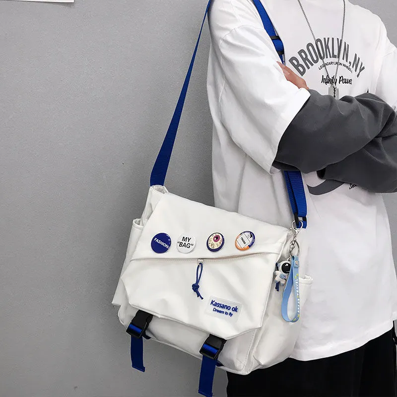Men's Crossbody Bag - Japanese Style Large Capacity Messenger Bag - 1