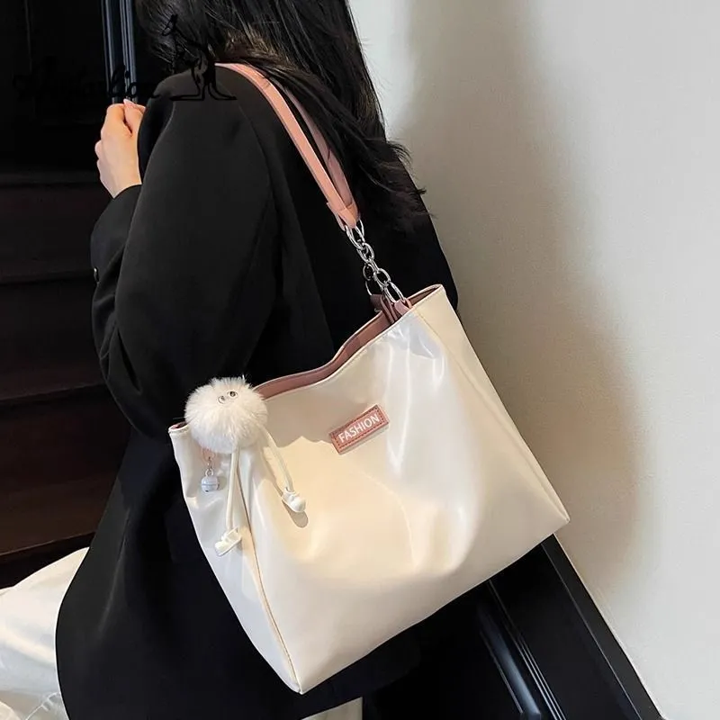 Tote Bag for Women Large Capacity PU Leather Shoulder Bag Fashionable - 5