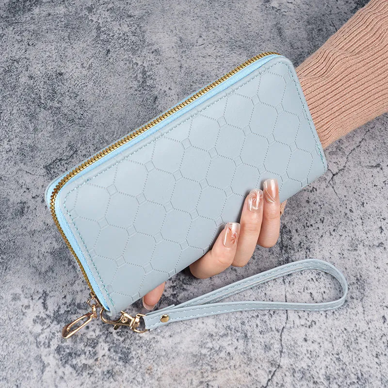 2024 Cute Long Wallet for Women, Large Capacity Zipper Coin Purse & Phone Case - 5