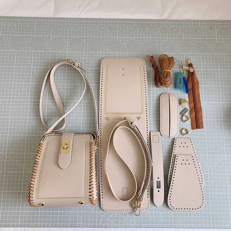 DIY Knitting Bag Kit - Small Crossbody Phone Bag for Women Gift - 2