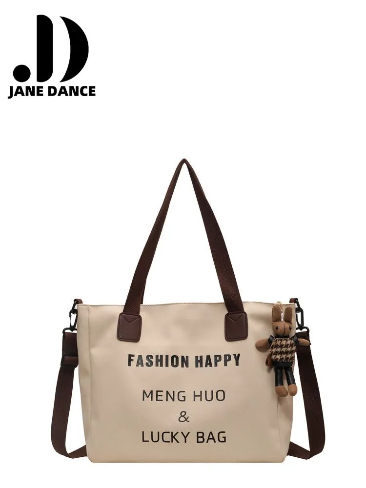 Canvas Tote Bag for Women Large Capacity Crossbody Shoulder Bag - 2