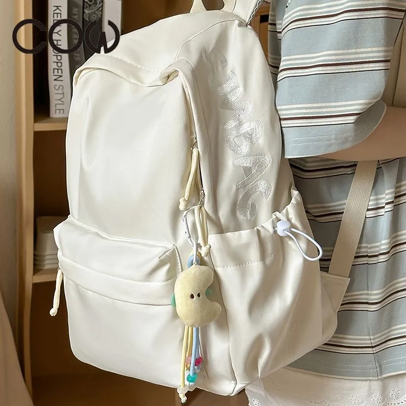 Women's Minimalist Backpack Large Capacity College School Bag for Daily Commute - 1