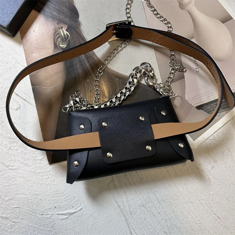 Punk Chain Waist Bag for Women | Phone Holder & Belt Bag 2025 - 1
