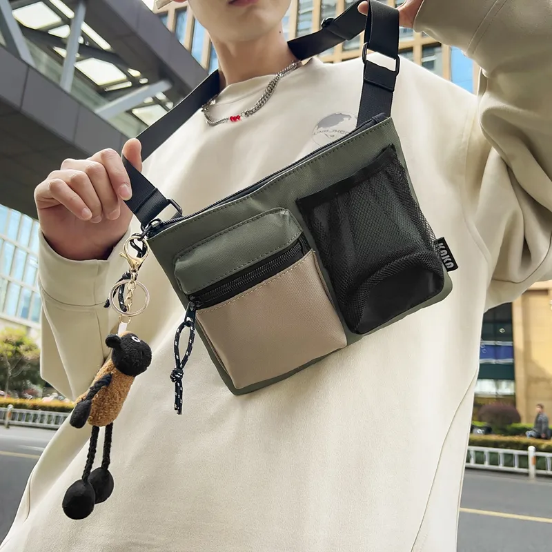 Japanese Style Men's Crossbody Bag 2025 New Design Shoulder Bag Chest Pack - 5