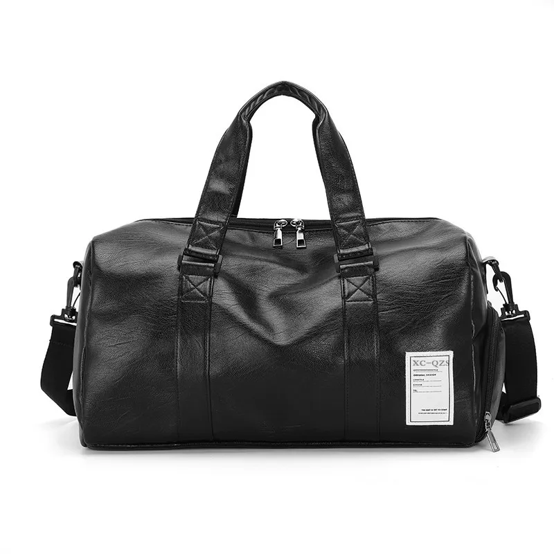 Shoe Compartment Large Gym Bag Travel Bag, Men's Casual Tote - 3